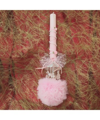 Λαμπάδα Καρουζέλ με Ροζ πον πον 