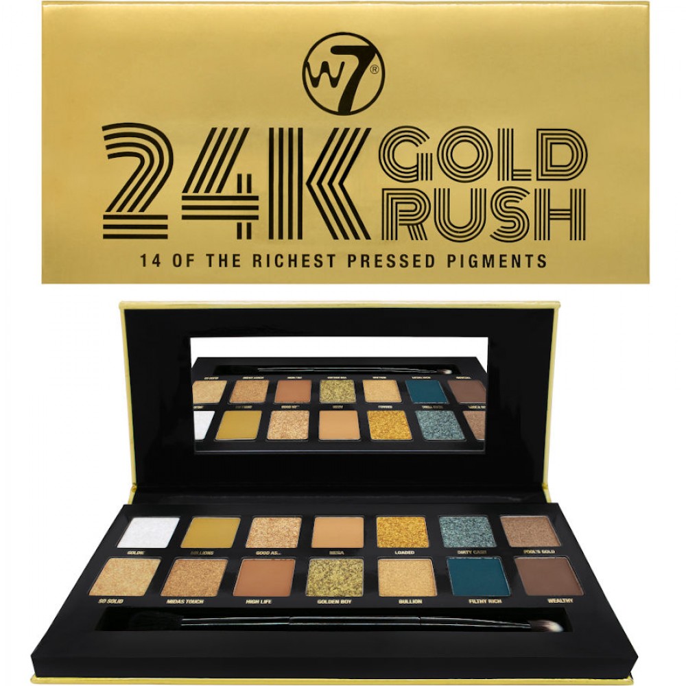 W7 24K Gold Rush Eyeshadow Palette (11,2gr)