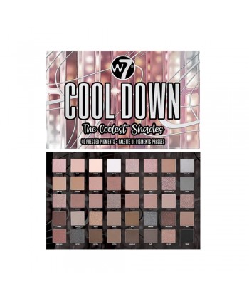 W7 Cosmetics Cool Down Παλέτα με Σκιές Ματιών σε Στερεή Μορφή The Coolest Shades 36gr