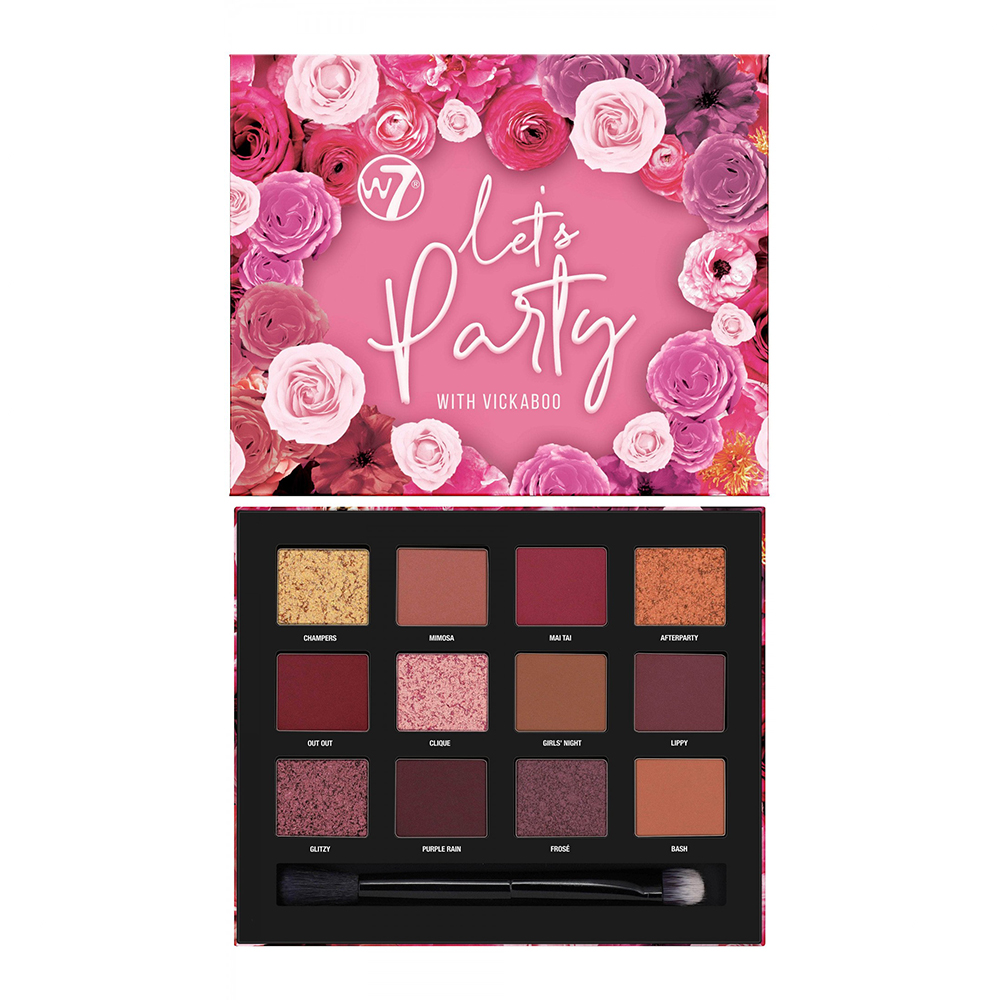 W7 Let's Party With Vickaboo Pressed Pigment Palette (9,6gr)