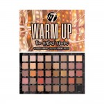 W7 Cosmetics Warm Up Παλέτα με Σκιές Ματιών σε Στερεή Μορφή The Hotest Shades 36gr