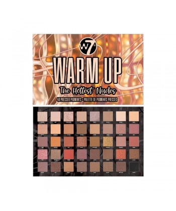 W7 Cosmetics Warm Up Παλέτα με Σκιές Ματιών σε Στερεή Μορφή The Hotest Shades 36gr