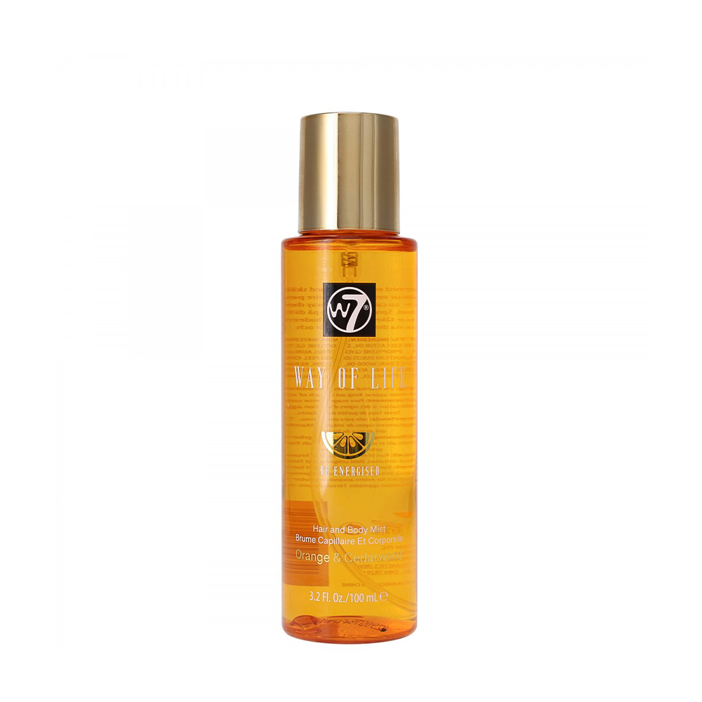 W7 Way Of Life Hair and Body Mist - Orange & Cedarwood (100ml)