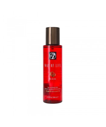 W7 Way Of Life Hair and Body Mist - Rose & Almond Oil (100ml)