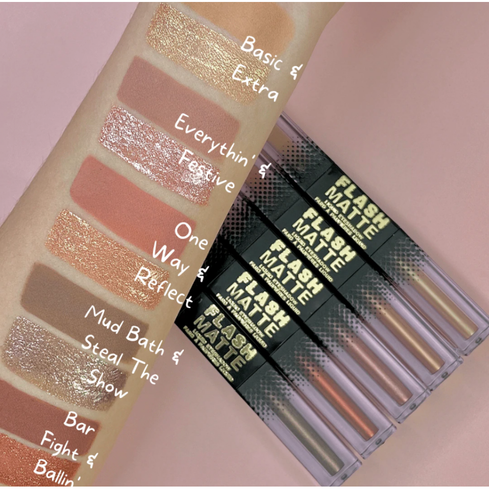 W7 Flash Matte Liquid Eyeshadow  One Way and Reflect (35gr)