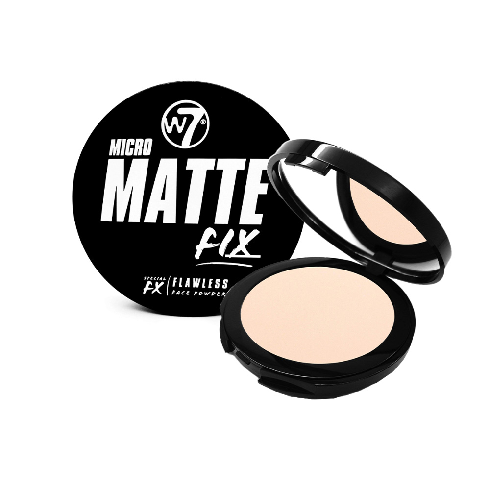 W7 Micro Matte Fix Flawless Face Powder "Light" (6gr)