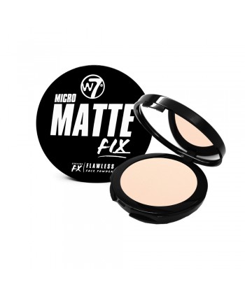 W7 Micro Matte Fix Flawless Face Powder "Light" (6gr)