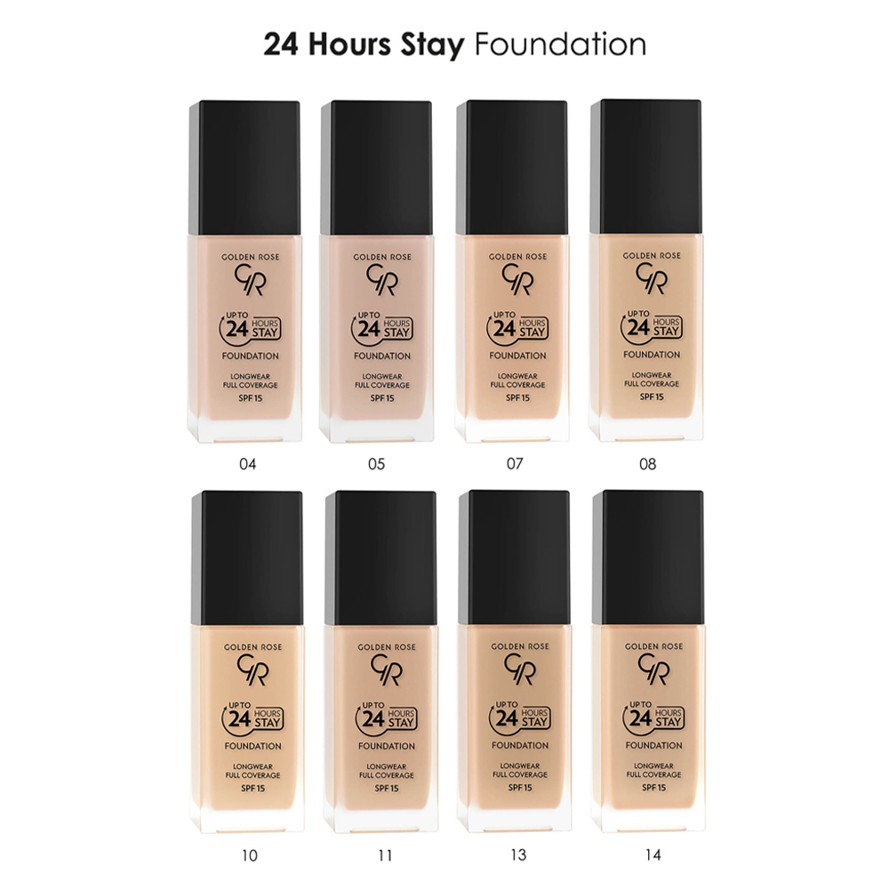 Golden Rose Up To 24 Hours Stay Foundation SPF15 No 14 (35ml)