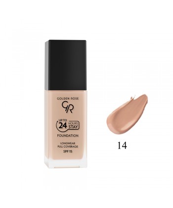 Golden Rose Up To 24 Hours Stay Foundation SPF15 No 14 (35ml)