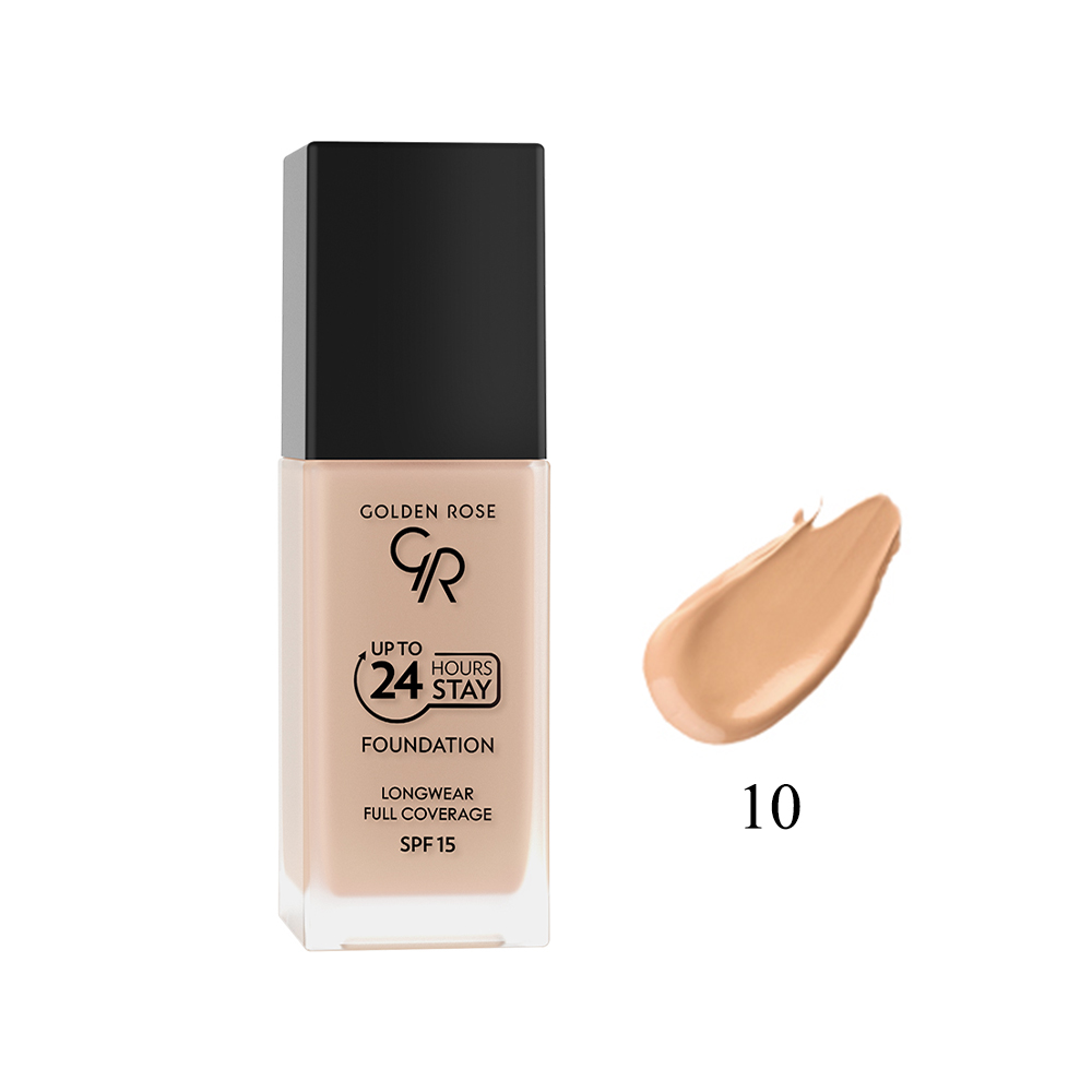 Golden Rose Up To 24 Hours Stay Foundation SPF15 No 10 (35ml)