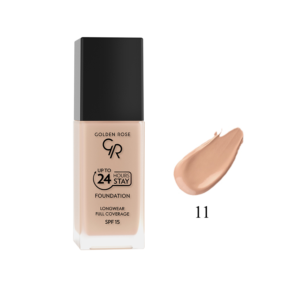 Golden Rose Up To 24 Hours Stay Foundation SPF15 No 11 (35ml)