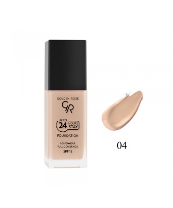 Golden Rose Up To 24 Hours Stay Foundation SPF15 No 04 (35ml)