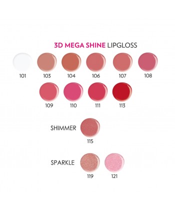 Golden Rose 3D Mega Shine Lip Gloss 101 5.2ml Golden Rose 3D Mega Shine Lip Gloss 101 5.2ml