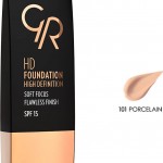 Golden Rose HD Foundation Flawless Finish Spf15 101 Porcelain (30ml)