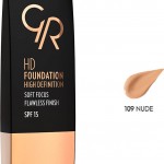 Golden Rose HD Foundation Flawless Finish Spf15 109 Nude (30ml)