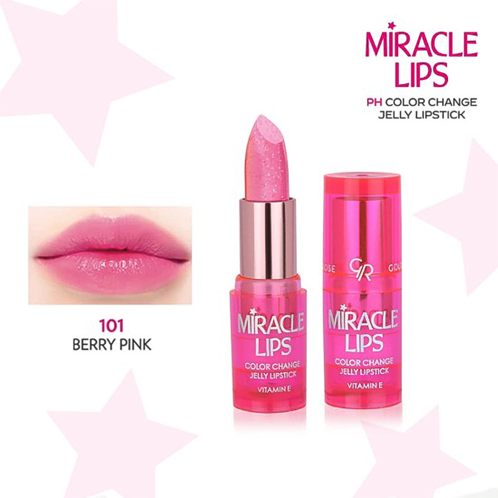 Miracle Lips Color Change Jelly Lipstick 101 "Berry Pink" (3,70gr)