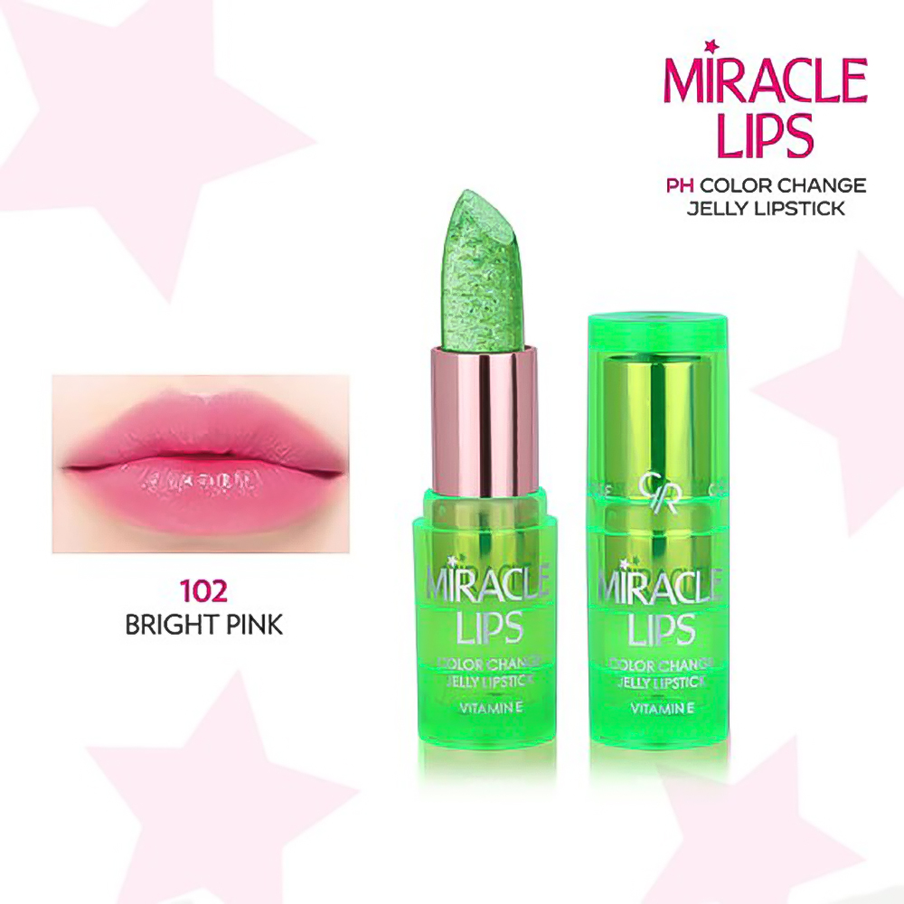 Miracle Lips Color Change Jelly Lipstick 102 "Bright Pink" (3,70gr)