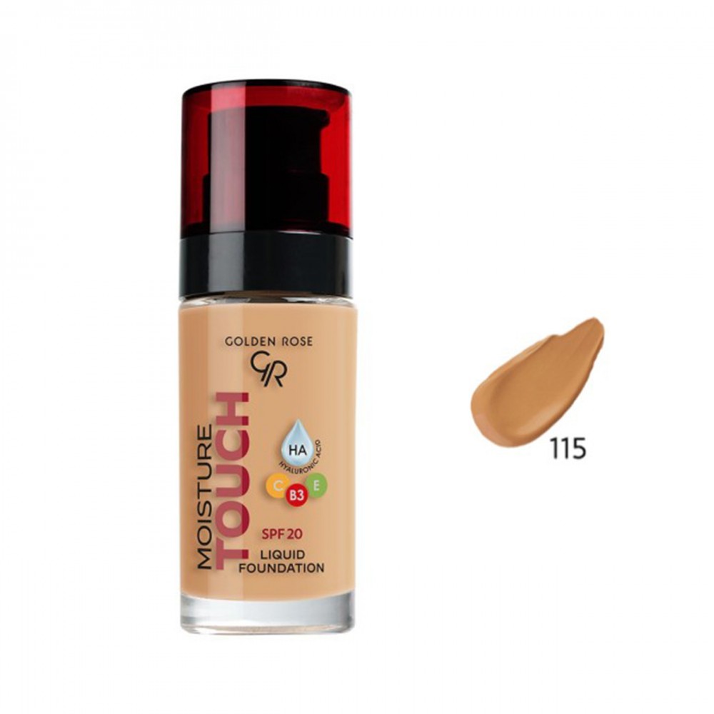 Golden Rose Moisture Touch Liquid Foundation SPF20 No:115 (30ml) Golden Rose Moisture Touch Liquid Foundation SPF20 No:115 (30ml)