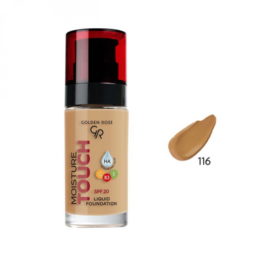 Golden Rose Moisture Touch Liquid Foundation SPF20 No:116 (30ml) Golden Rose Moisture Touch Liquid Foundation SPF20 No:116 (30ml)