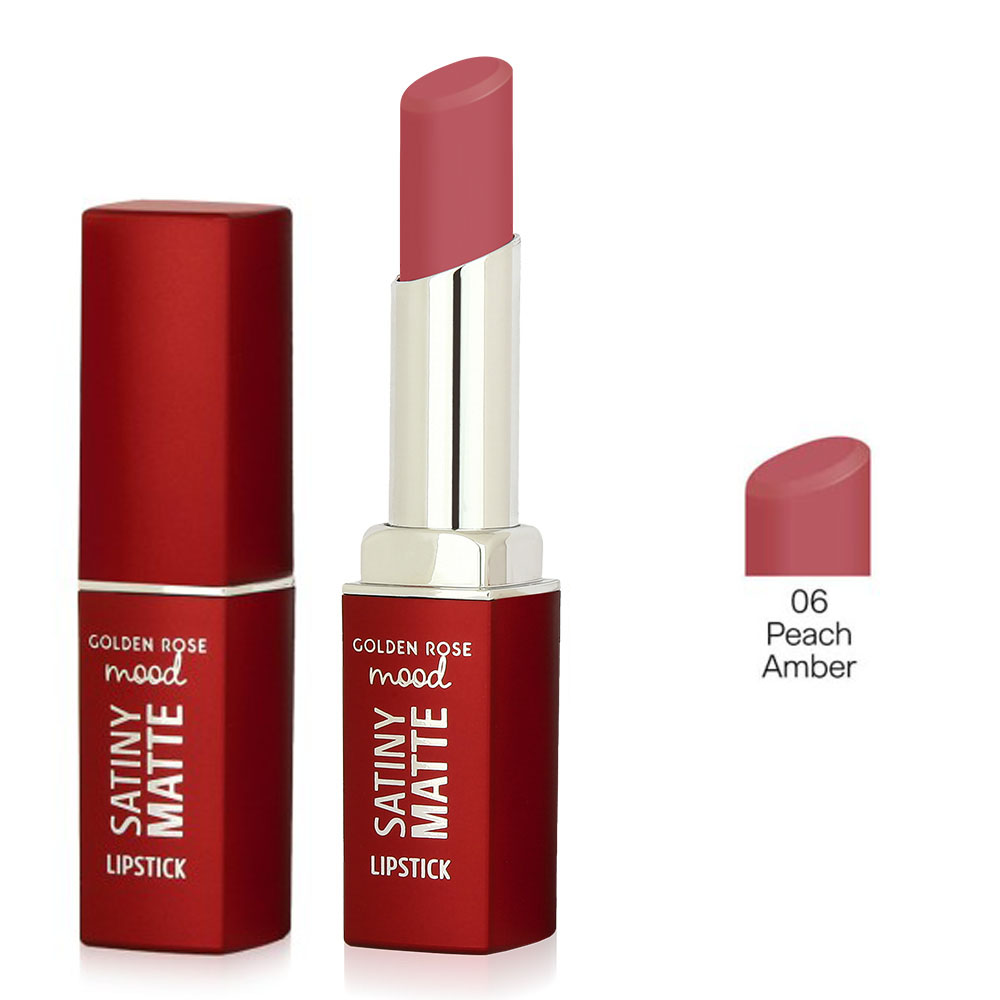 Mood Satiny Matte Lipstick GR 06 PEACH AMBER (3,50 gr) Mood Satiny Matte Lipstick GR 06 PEACH AMBER (3,50 gr)