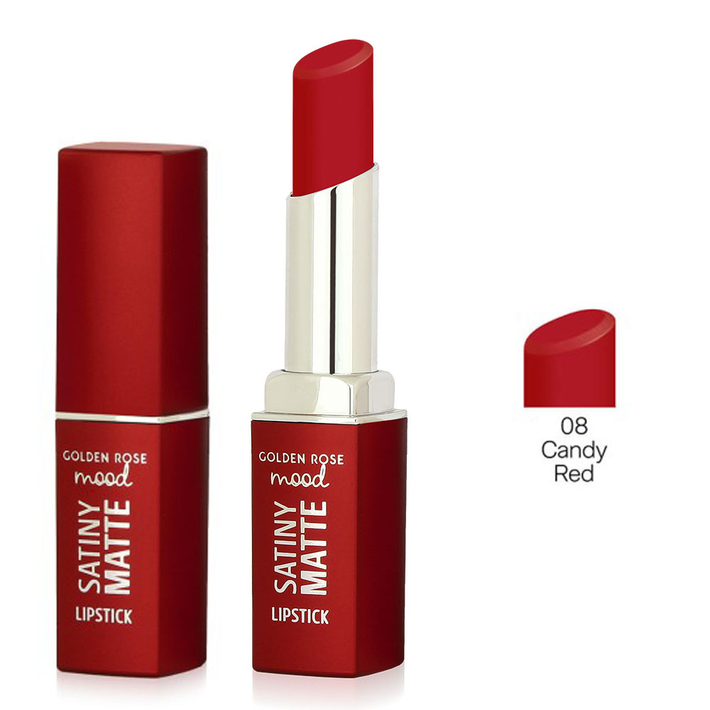 Mood Satiny Matte Lipstick GR 08 CANDY RED (3,50 gr)