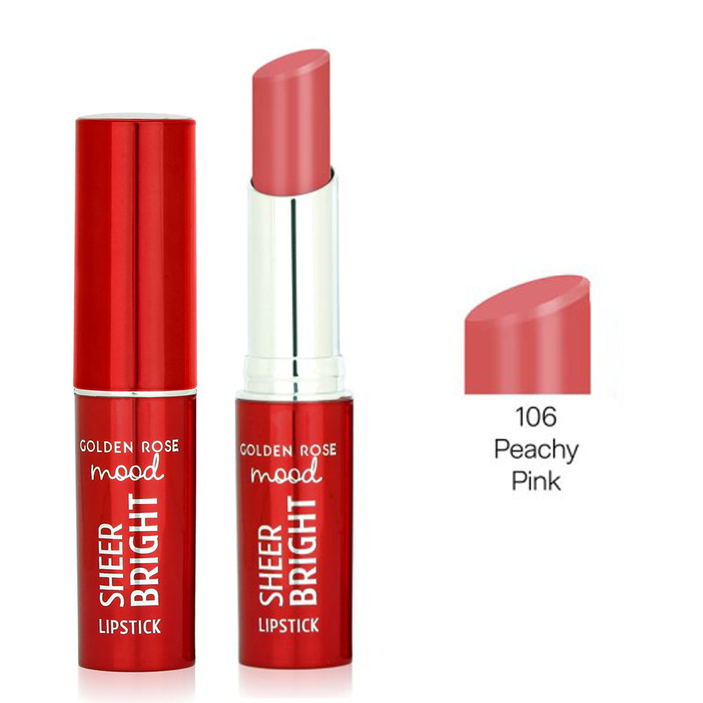 Mood Sheer Bright Lipsick GR 106 PEACHY PINK (3,30 gr) Mood Sheer Bright Lipsick GR 106 PEACHY PINK (3,30 gr)
