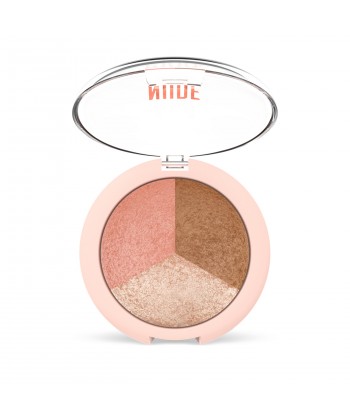 Golden Rose Nude Look Baked Trio Face Powder (19.5gr)