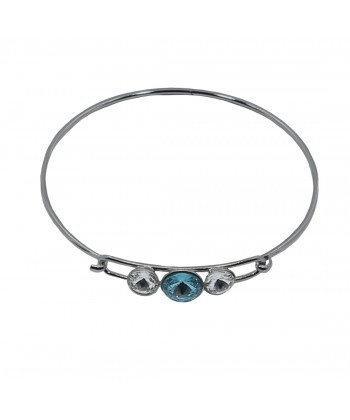 Malu Βijoux - Bali Χειροπέδα από Τιτάνιο με Πέτρες Swarovski (Αquamarine) Malu Βijoux - Bali Χειροπέδα από Τιτάνιο με Πέτρες Swarovski (Αquamarine)