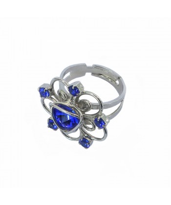 Malu Βijoux - Δαχτυλίδι Από Τιτάνιο Με Πέτρες Swarovski "Beatrix" (Majestic Blue)  Malu Βijoux - Δαχτυλίδι Από Τιτάνιο Με Πέτρες Swarovski "Beatrix" (Majestic Blue)