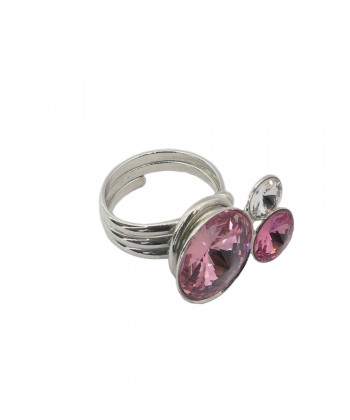 Malu Βijoux - Δαχτυλίδι από Τιτάνιο με Πέτρες Swarovski "Giunco" (Light Rose)  Malu Βijoux - Δαχτυλίδι από Τιτάνιο με Πέτρες Swarovski "Giunco" (Light Rose)