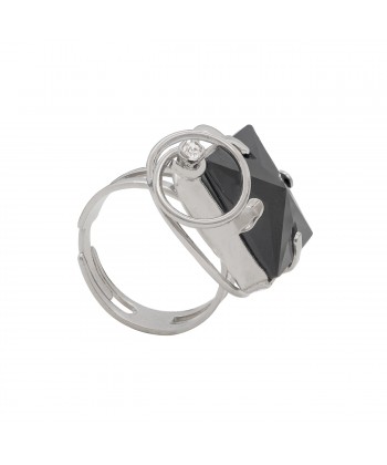 Malu Βijoux - Δαχτυλίδι Από Τιτάνιο Με Πέτρες Swarovski "Ilaria" (Crystal)  Malu Βijoux - Δαχτυλίδι Από Τιτάνιο Με Πέτρες Swarovski "Ilaria" (Crystal)