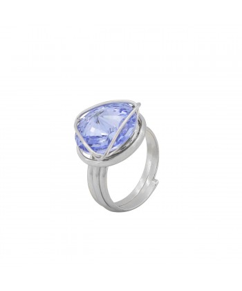 Malu Βijoux - Spot Δαχτυλίδι από Τιτάνιο με Πέτρα Swarovski Light Sapphire Malu Βijoux - Spot Δαχτυλίδι από Τιτάνιο με Πέτρα Swarovski Light Sapphire