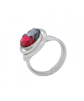 Malu Βijoux - Δαχτυλίδι Από Τιτάνιο Με Πέτρες Swarovski "Tao" (Crystal)  Malu Βijoux - Δαχτυλίδι Από Τιτάνιο Με Πέτρες Swarovski "Tao" (Crystal)