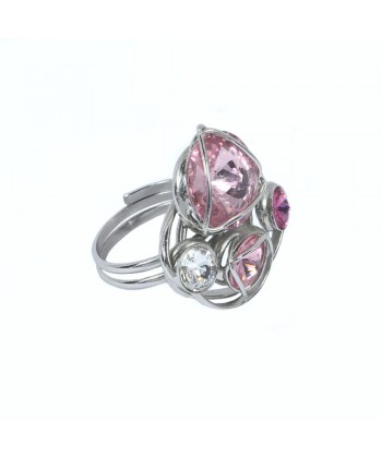 Malu Βijoux - Δαχτυλίδι από Τιτάνιο με Πέτρες Swarovski (Light Rose) No: One size Malu Βijoux - Δαχτυλίδι από Τιτάνιο με Πέτρες Swarovski (Light Rose) No: One size