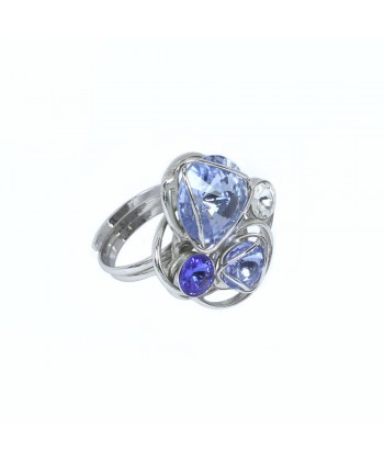 Malu Βijoux - Δαχτυλίδι από Τιτάνιο με Πέτρες Swarovski (Light Sapphire) No: One size Malu Βijoux - Δαχτυλίδι από Τιτάνιο με Πέτρες Swarovski (Light Sapphire) No: One size