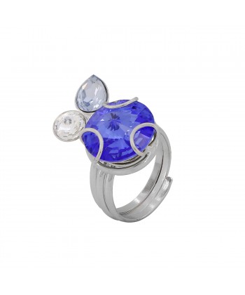Malu Βijoux - Rita Δαχτυλίδι από Τιτάνιο με Πέτρες Swarovski Sapphire No: One size Malu Βijoux - Rita Δαχτυλίδι από Τιτάνιο με Πέτρες Swarovski Sapphire No: One size