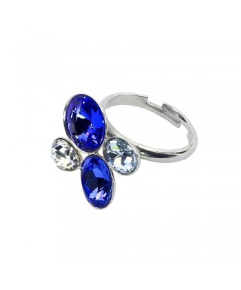 Malu Βijoux - Δαχτυλίδι από Τιτάνιο με Πέτρες Swarovski (Majestic Blue) No: One size Malu Βijoux - Δαχτυλίδι από Τιτάνιο με Πέτρες Swarovski (Majestic Blue) No: One size