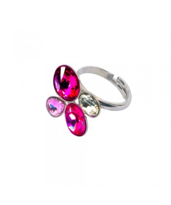 Malu Βijoux - Δαχτυλίδι από Τιτάνιο με Πέτρες Swarovski (Fuchsia) No: One size Malu Βijoux - Δαχτυλίδι από Τιτάνιο με Πέτρες Swarovski (Fuchsia) No: One size