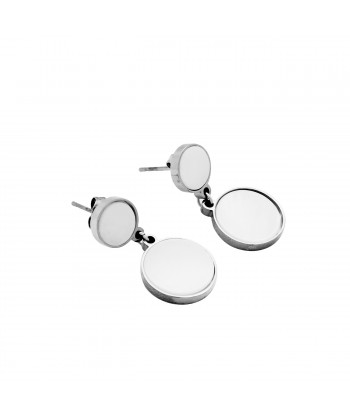 Γυναικεία Σκουλαρίκια από Ατσάλι σε Ασημί χρώμα 