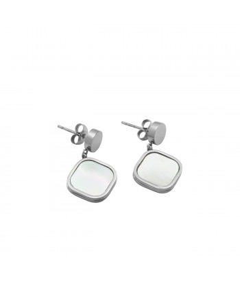 Γυναικεία Σκουλαρίκια Από Ατσάλι σε Ασημί Χρώμα 