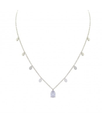 Γυναικείο Κολιέ από Ατσάλι με Ζιρκον Πέτρα