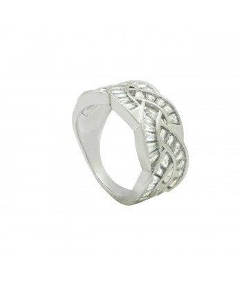 Δαχτυλίδι από Ατσάλι σε Ασημί Χρώμα με Πέτρες Ζιργκόν Νο:8 Δαχτυλίδι από Ατσάλι σε Ασημί Χρώμα με Πέτρες Ζιργκόν Νο:8