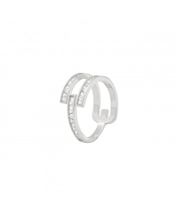 Δαχτυλίδι από ατσάλι σε Ασημί Χρώμα και πέτρες Ζιργκόν Νο:16 Δαχτυλίδι από ατσάλι σε Ασημί Χρώμα και πέτρες Ζιργκόν Νο:16