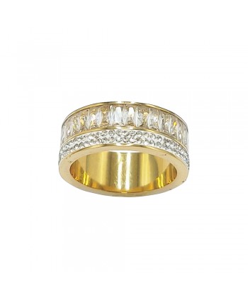 Δαχτυλίδι από ατσάλι σε Χρυσό Χρώμα Νο:19 Δαχτυλίδι από ατσάλι σε Χρυσό Χρώμα Νο:19