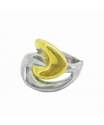 Chunky Δαχτυλίδι από ατσάλι σε Χρυσό/Ασημί Χρώμα No:18 Chunky Δαχτυλίδι από ατσάλι σε Χρυσό/Ασημί Χρώμα No:18
