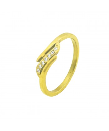 Δαχτυλίδι από ατσάλι Επιχρυσωμένο  Νο:18