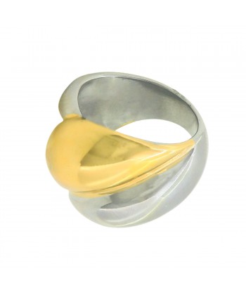 Chunky Δαχτυλίδι από ατσάλι σε Χρυσό/Ασημί Χρώμα  No:18