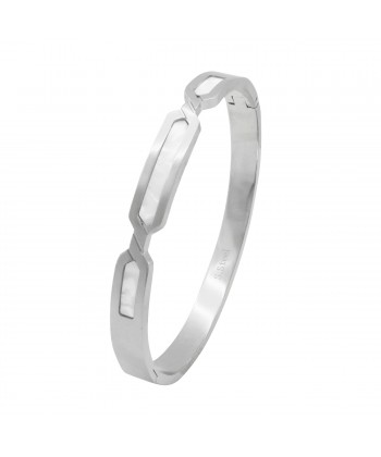 Γυναικείο Βραχιόλι - Χειροπέδα από Ατσάλι σε Ασημί Χρώμα Γυναικείο Βραχιόλι - Χειροπέδα από Ατσάλι σε Ασημί Χρώμα