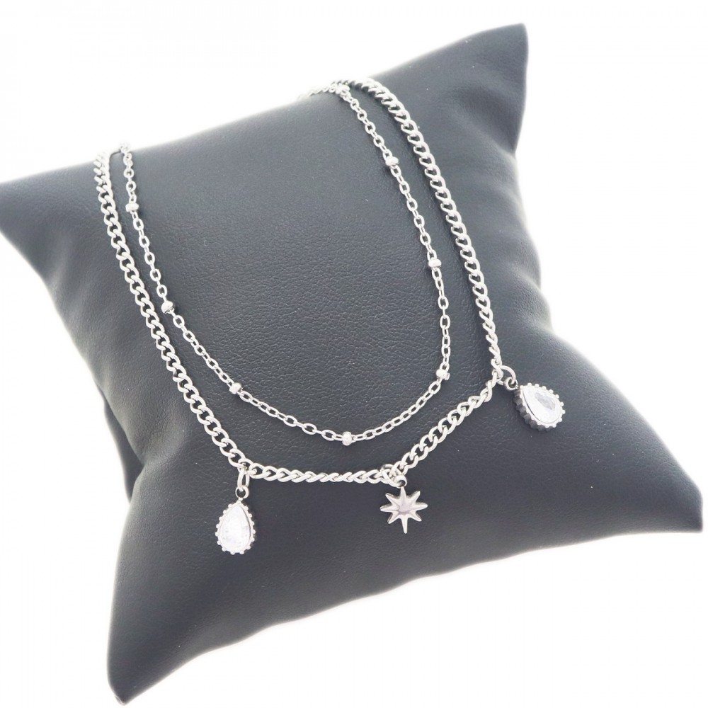 Βραχιόλι-Αλυσίδα απο Ατσάλι με Charms 