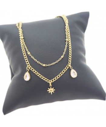 Γυναικείο Βραχιόλι - Αλυσίδα από Ατσάλι με Αυξομειωτή σε Χρυσό Χρώμα με Ζιρκόν Γυναικείο Βραχιόλι - Αλυσίδα από Ατσάλι με Αυξομειωτή σε Χρυσό Χρώμα με Ζιρκόν